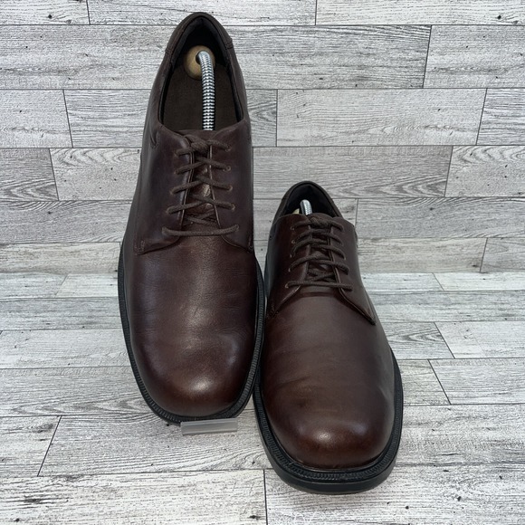 Rockport Margin APM2031C Brown Leather Lace Up Dress Shoes Men Size 11M - Picture 1 of 10